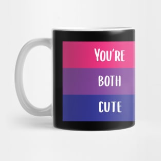 You're Both Cute Bisexual Pride Flag Mug